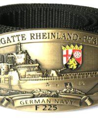 Gürtelschnalle - F225 Rheinland-Pfalz - massiv m. Wappen
