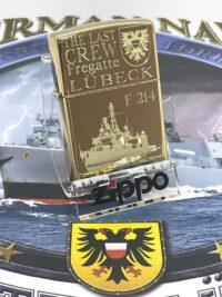 F214 Fregatte LÜBECK - THE LAST CREW – ZIPPO Sturmfeuerzeug m. Diamantgravur – German Navy