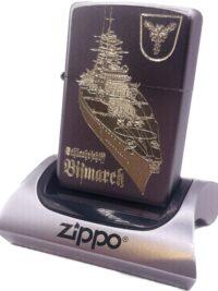 Schlachtschiff Bismarck WK WH – ZIPPO Sturmfeuerzeug m. Diamantgravur – German Navy