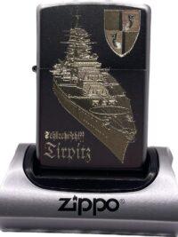 Schlachtschiff Tirpitz - ZIPPO Sturmfeuerzeug m. Diamantgravur