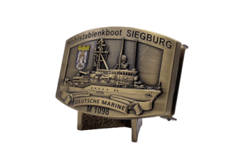 M1098 Hohlstablenkboot SIEGBURG - Massive Gürtelschnalle - German Navy