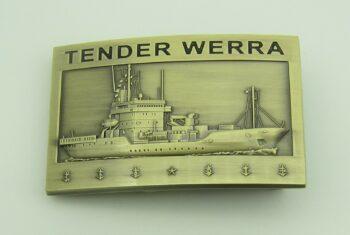 A514 Tender WERRA - Gürtelschnalle massiv - German Navy