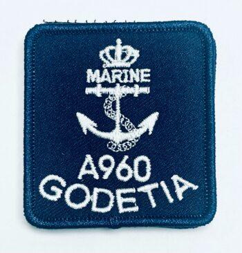 F960 - GODETIA - Patch/Aufnäher mit Klett - Belgian Navy