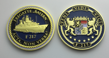 F217 Fregatte BAYERN - Coin "Acta, non verba" - German Navy