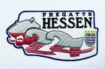 F221 Fregatte HESSEN – Patch/Aufnäher Löwe Welle - German Navy