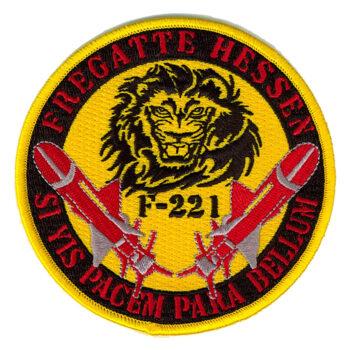 F221 Fregatte HESSEN – Patch/Aufnäher standard - German Navy