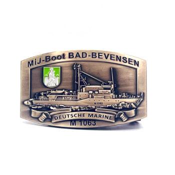 M1063 – BAD-BEVENSEN – MiJ BOOT - Gürtelschnalle massiv - German Navy